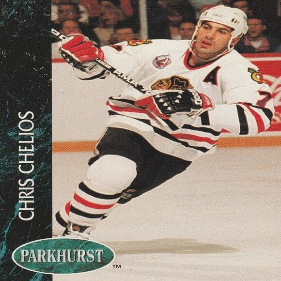 Chris Chelios Chicago Blackhawks NHL Hockey Card Collection - 10 Card Set - Picture 8 of 11